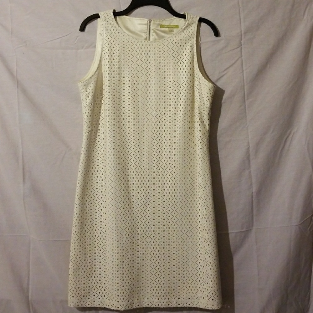 Gianni Bini White Leather Dress